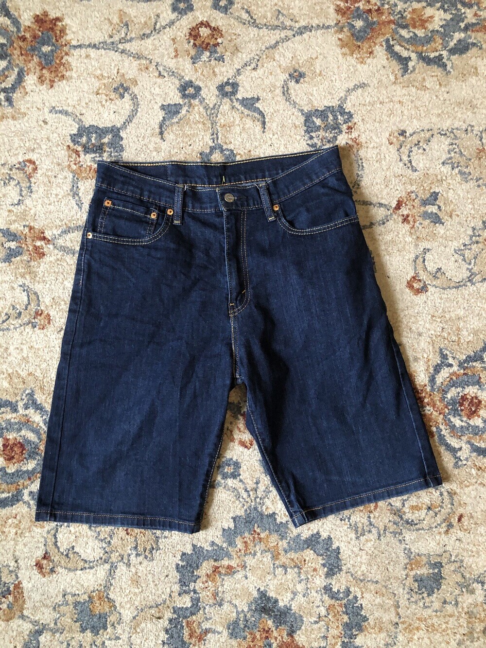 Levis 569 Mens 31 Loose Straight Blue Jean Shorts